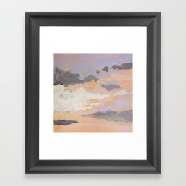 Orange Sunset Framed Art Print