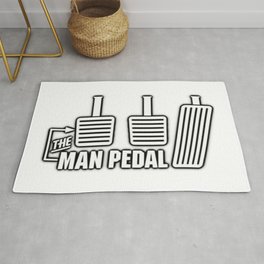The Man Pedal Area & Throw Rug