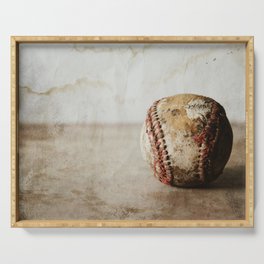 Vintage Old Baseball Serving Tray