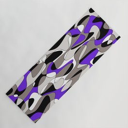 Abstract pattern - purple and gray. Yoga Mat
