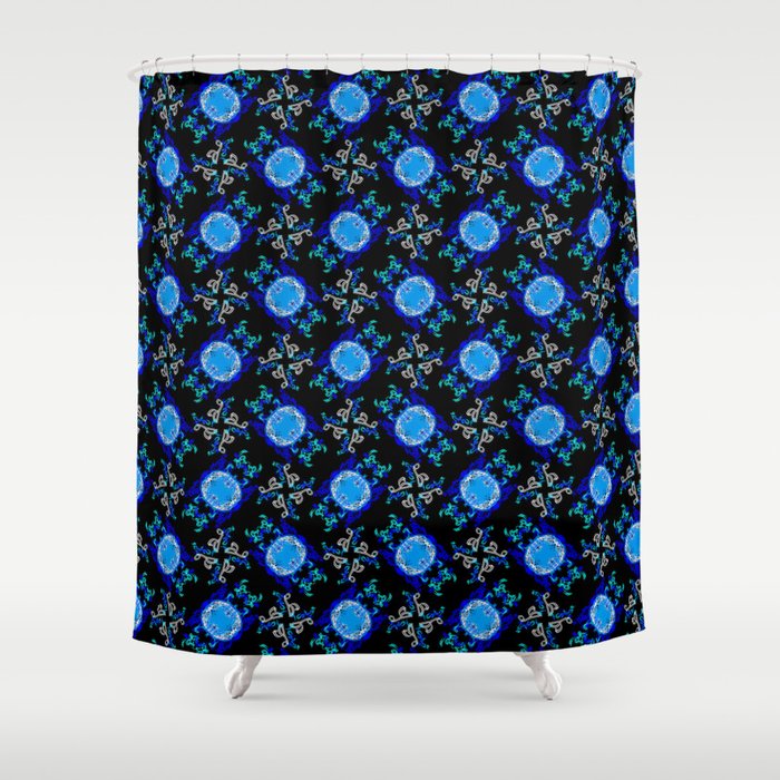 Intricate Eastern Patterns Shower Curtain