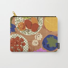 Vegetables Carry-All Pouch | Vegan, Restaurant, Colorful, Illustration, Kitchen, Drawing, Curated, Painted, Colored Pencil, Vegetables 