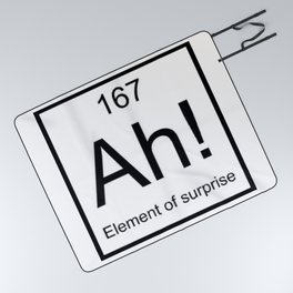Ah The Element of Surprise T-Shirt Gift for Science Geek Short Sleeve Unisex T-Shirt Picnic Blanket