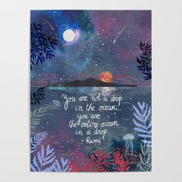 Rumi Quote Poster