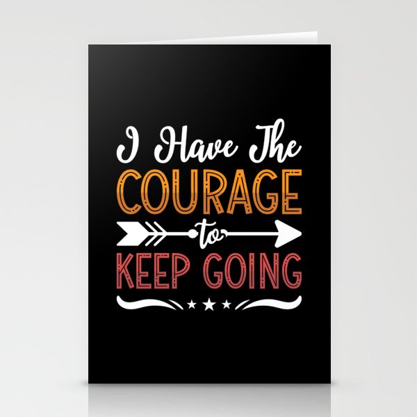 I Have The Courage Anxie Anxiety Mental Health Stationery Cards