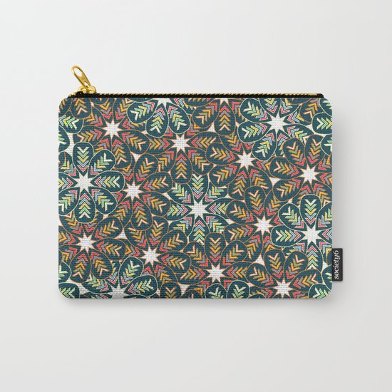 Floral wreath Carry-All Pouch