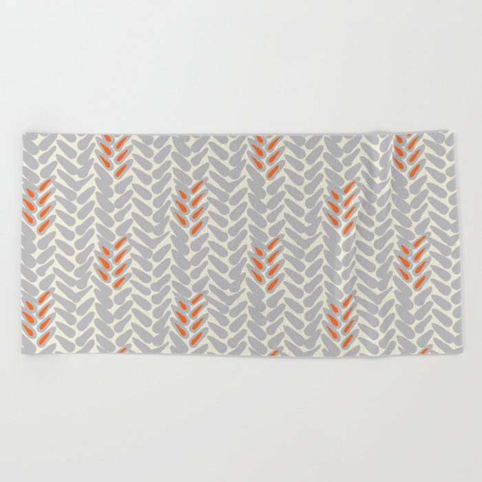 orange and grey towels
