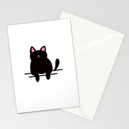 black cat Stationery Card