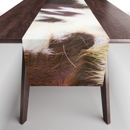Faux Fur Cowhide (digital art, smooth print) Table Runner