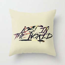 Lost in the world Throw Pillow