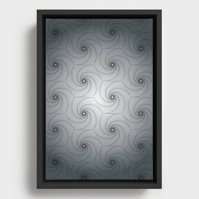 Spirals Framed Canvas