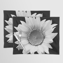 Sunflower In Black And White #decor #society6 #buyart Placemat