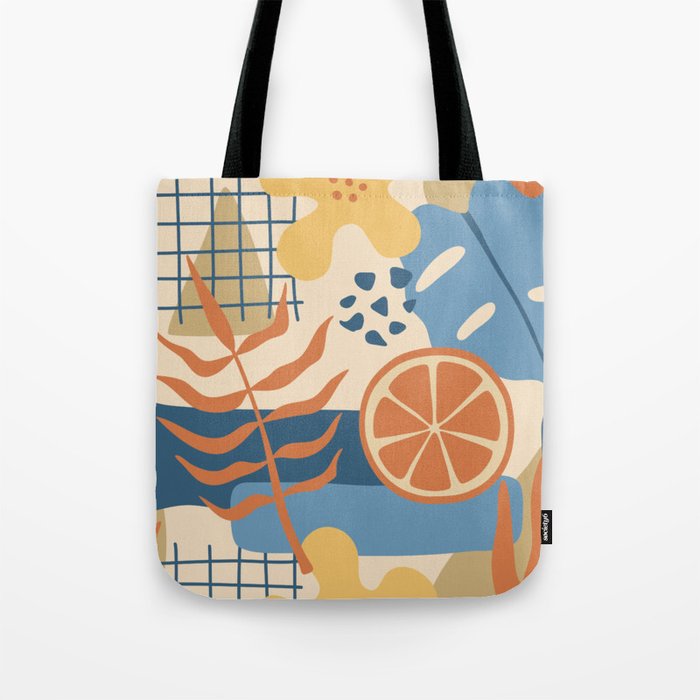 Seamless Tropical Pattern Tote Bag