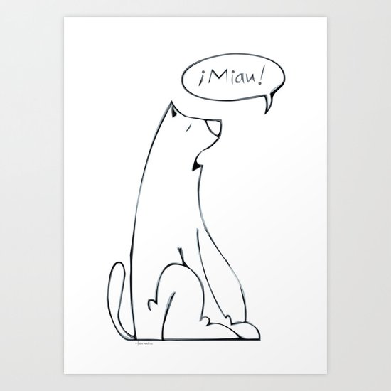miau! Art Print
