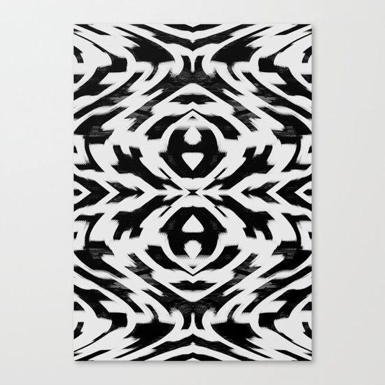 Arrow Tribe Black & White Canvas Print