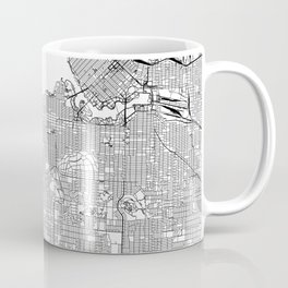 Vancouver Coffee Mugs Society6 Vancouver White Map Coffee Mug