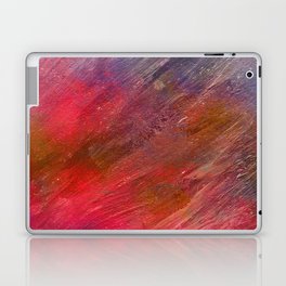 Abstract in pink, ocher and purple Laptop Skin