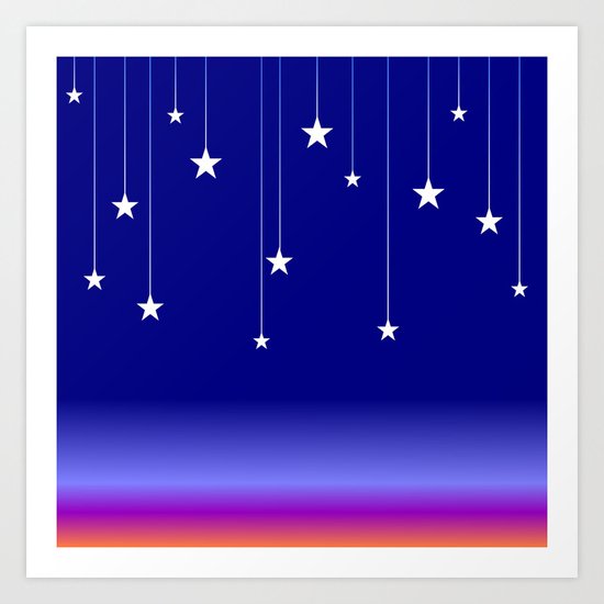 Falling Stars Art Print