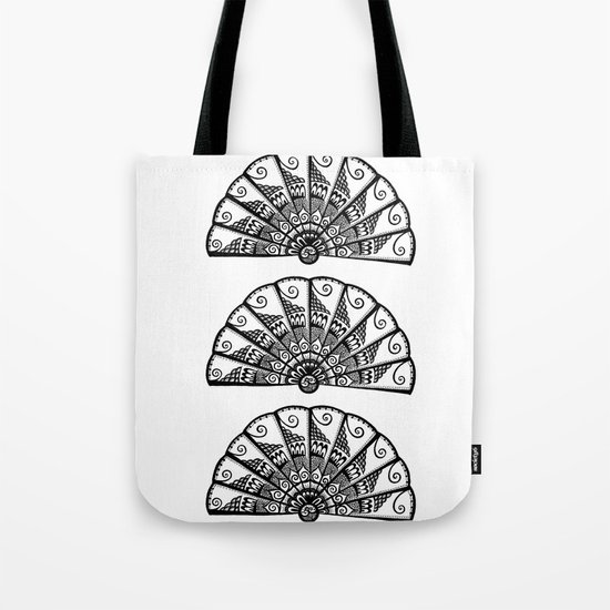 Triple Fan Tote Bag