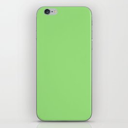 SPRING GREEN Pastel Solid Color iPhone Skin