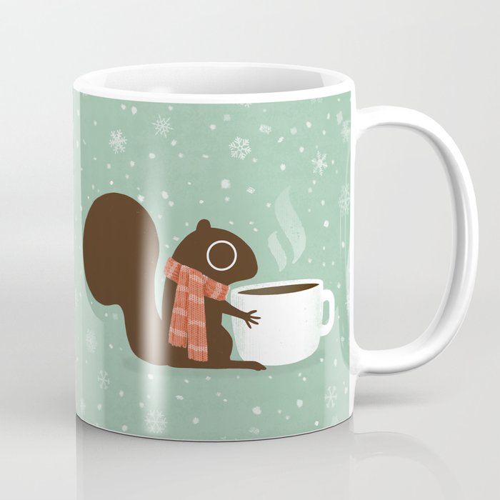 Squirrel Coffee Lover Holiday Mug By Mylifeisacartoon Society6 Squirrel Coffee Lover Holiday Mug