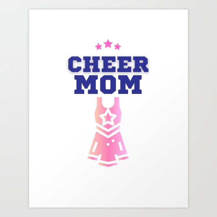 Cheer Mom Art Print