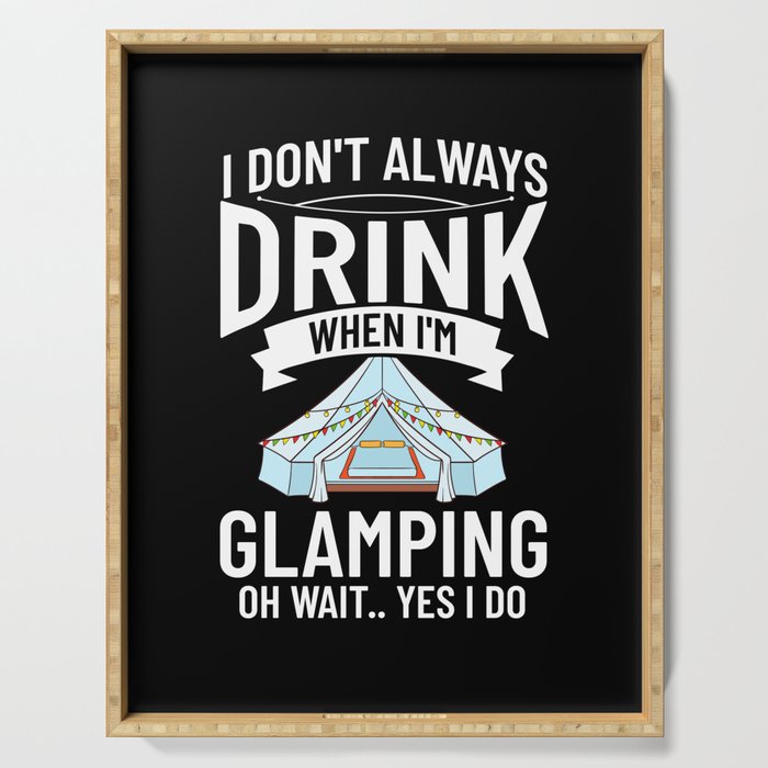 Glamping Tent Camping RV Glamper Ideas Serving Tray