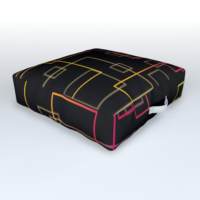 Abstract Squared Outdoor Floor Cushion