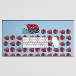 Strawberry harvesting Desk Mat