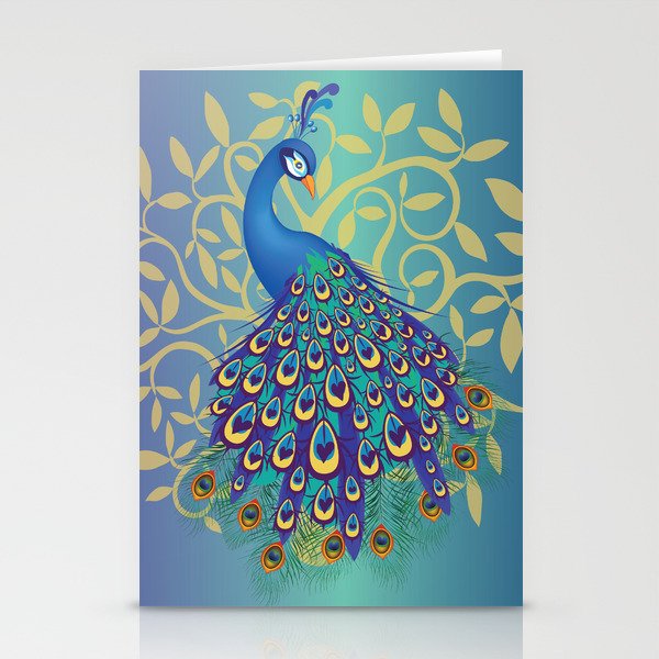 Peacock In A Tree Stationery Cards