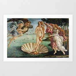 The Birth of Venus by Sandro Botticelli, 1445 Art Print