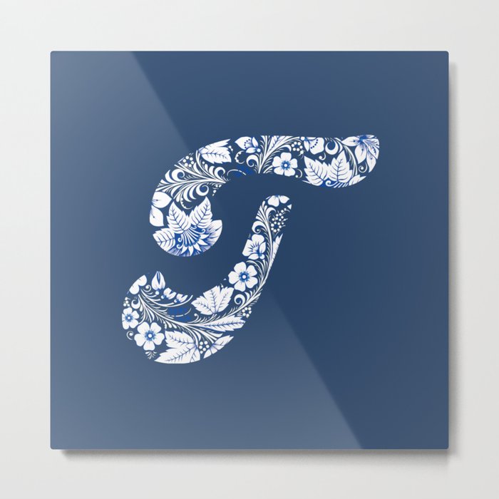 Chinese Element Blue - T Metal Print