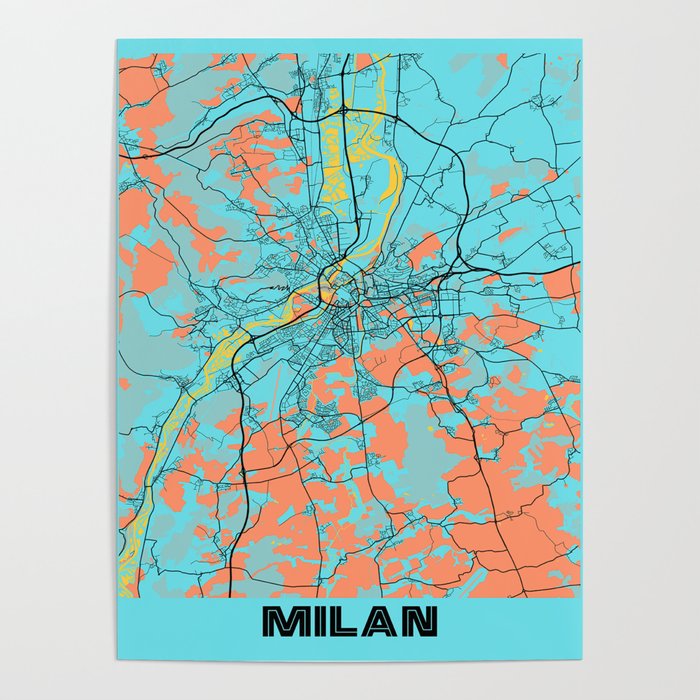 Milan city Poster