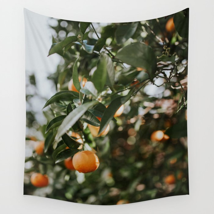 Oranges in January Wall Tapestry