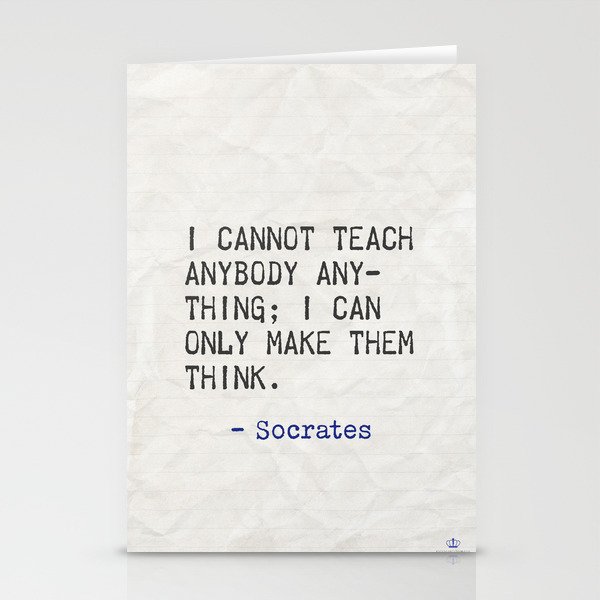 teach - Socrates Stationery Cards