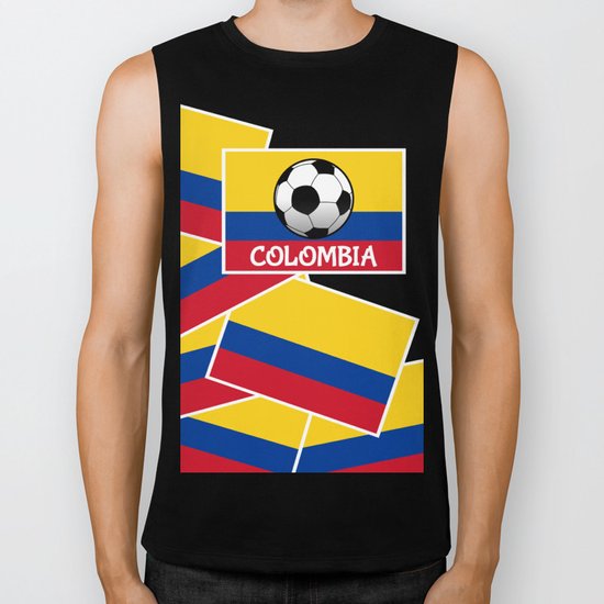Colombia Football Biker Tank