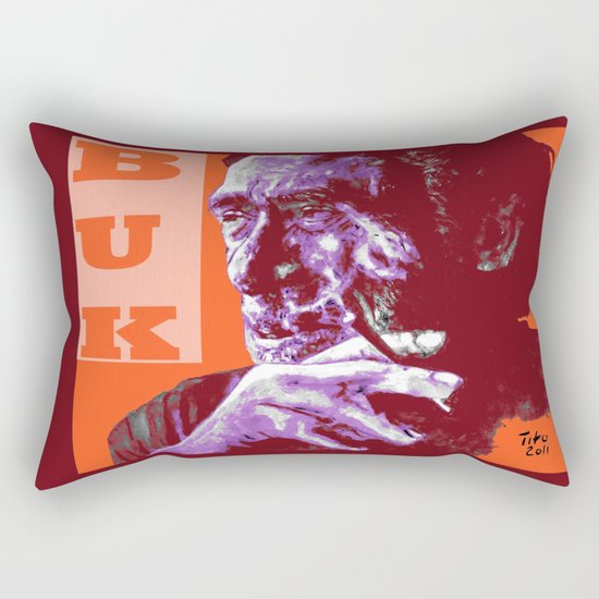 Charles Bukowski - PopART Rectangular Pillow