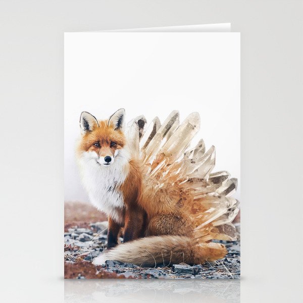 Crystal Fox Stationery Cards