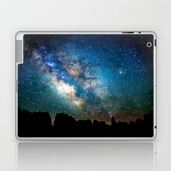 The Milky Way Mountains Laptop & iPad Skin