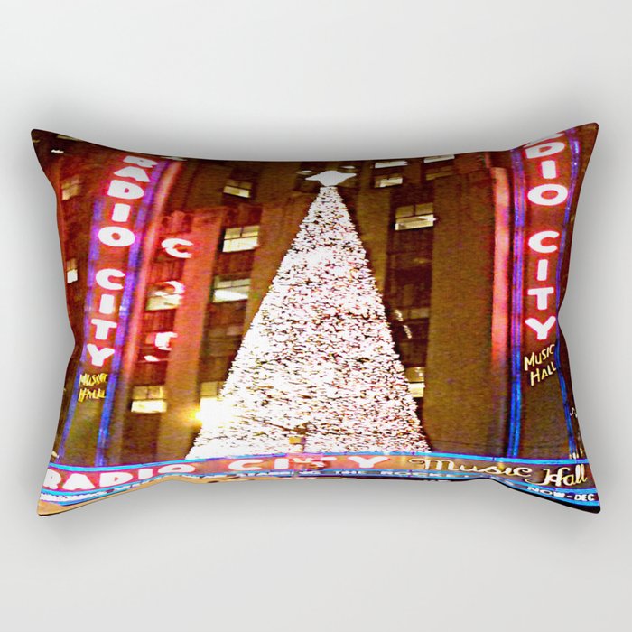 Radio City Music Hall Tree 2 Rectangular Pillow