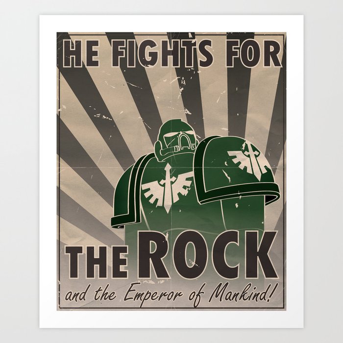 Dark Angels Propaganda Art Print