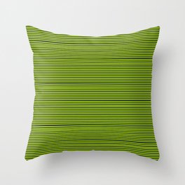 Lime & Black Venetian Stripe Throw Pillow
