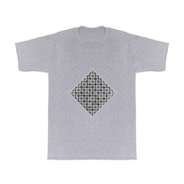 Piet Mondrian (1872-1944) - COMPOSITION WITH GRID 3: Lozenge Composition with Grey Lines - 1918 - De Stijl (Neoplasticism), Abstract, Geometric Abstraction - Oil - Digitally Enhanced - T Shirt | Mondriaan, Withgrid3, Mondrianlozenge, Neoplasticism, Grid, Lozenge, Oil, Abstract, Grid3Lozenge, Destijl 