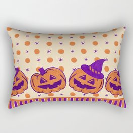 Jack-O-Witch Sparkle Dot Rectangular Pillow