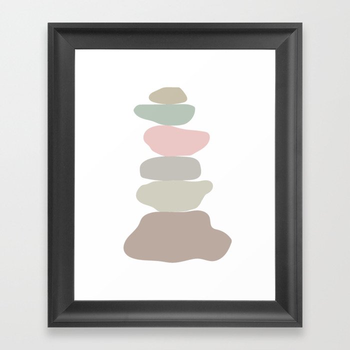 Balancing Stone  Framed Art Print