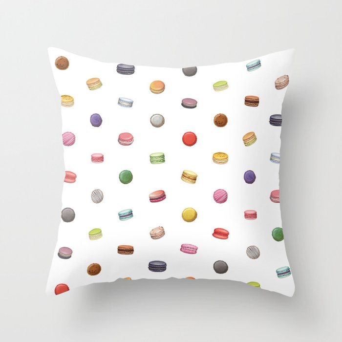 Macaron Macaron Macaron! (M) Throw Pillow