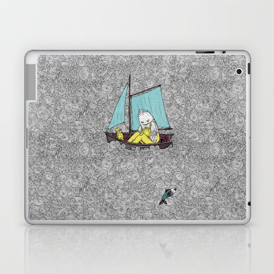 Old Man and the Sea Laptop & iPad Skin