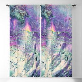 Abstract Purple Abalone Shell Blackout Curtain