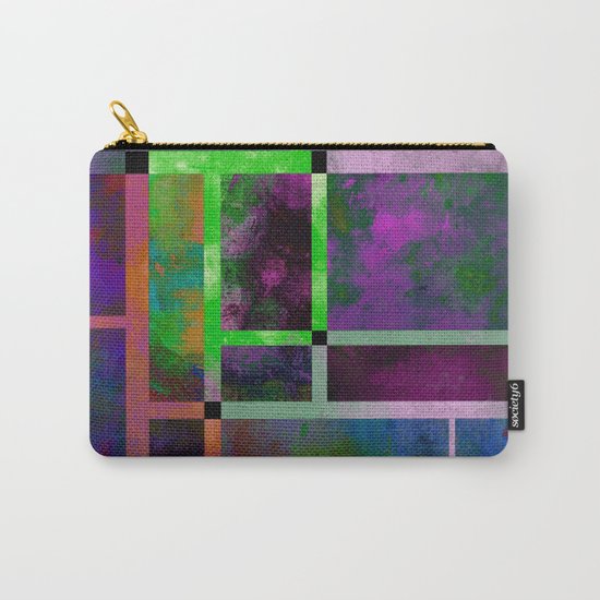 Pastel Textures - Abstract, pastel themed, geometric painting Carry-All Pouch