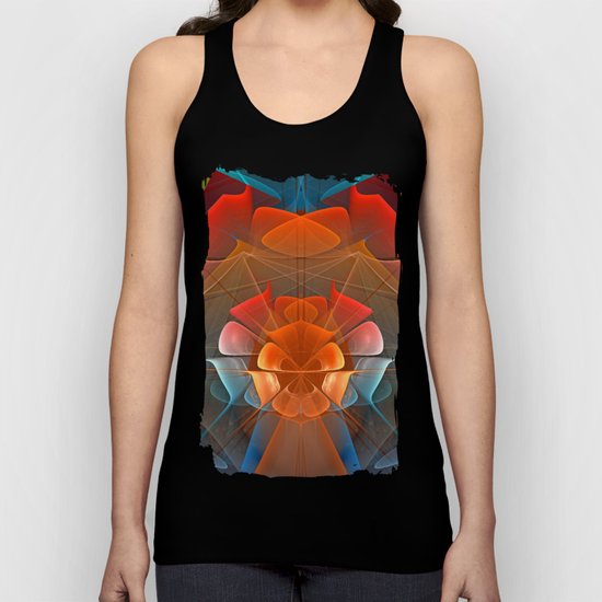 Colourful unfolding fantasy abstract Unisex Tank Top